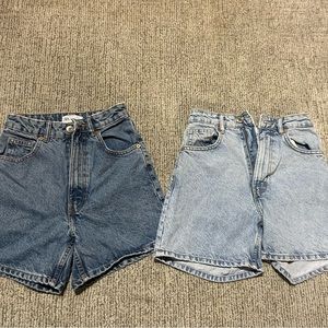 Zara mom jean shorts